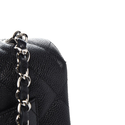 Chanel Caviar Quilted Jumbo Single Flap Black 7 of 9