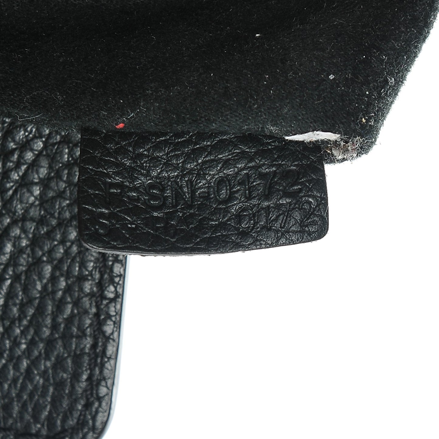 Drummed Calfskin Mini Luggage Black