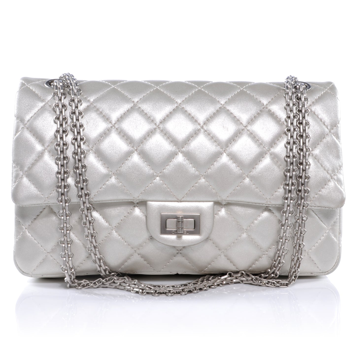 Lambskin 2.55 Reissue 226 Flap Silver