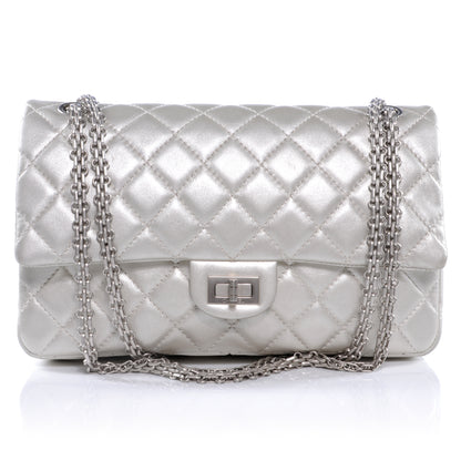 Chanel Lambskin 2.55 Reissue 226 Flap Silver 1 of 9