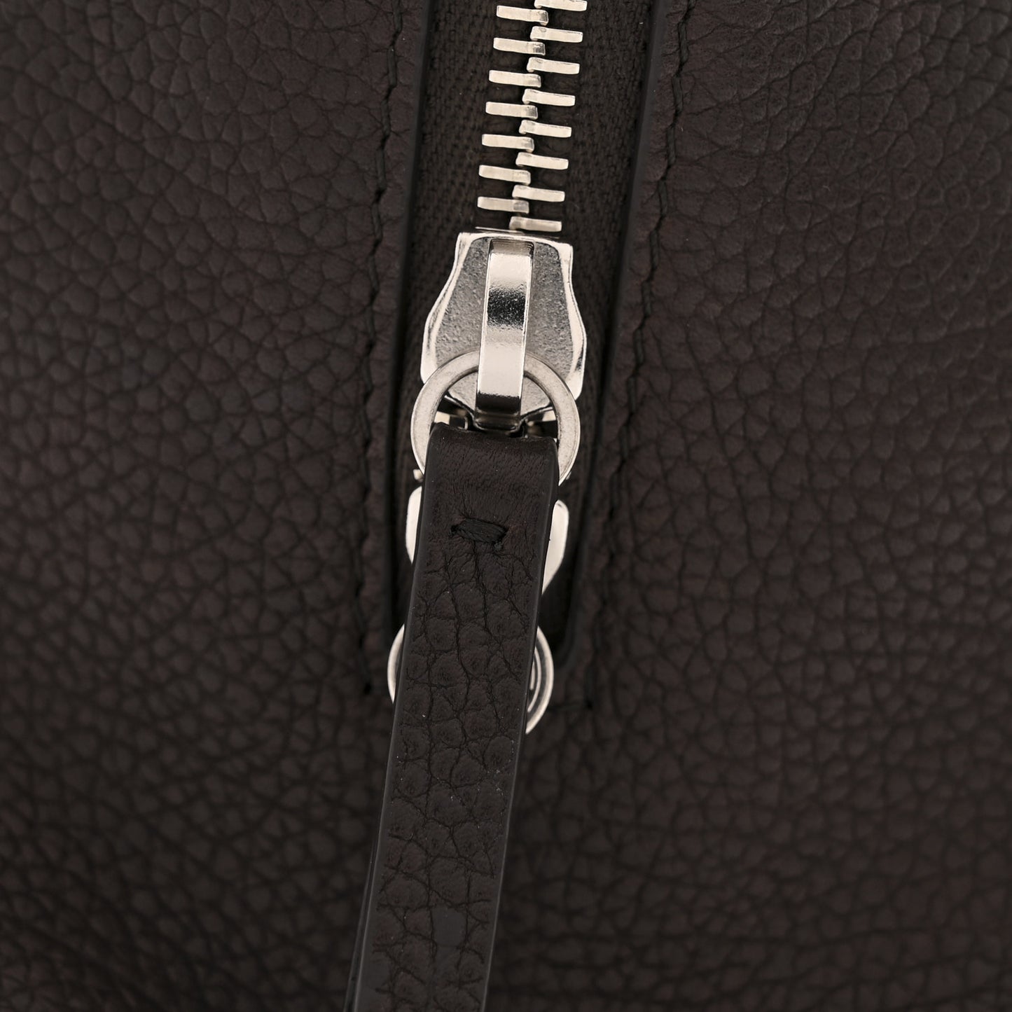 Grained Saddle Calfskin Henri Bag Brunette