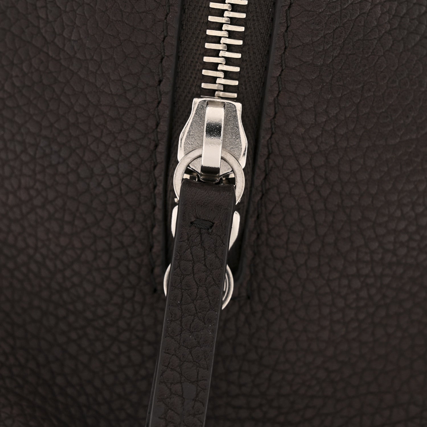 The Row Grained Saddle Calfskin Henri Bag Brunette 11 of 13