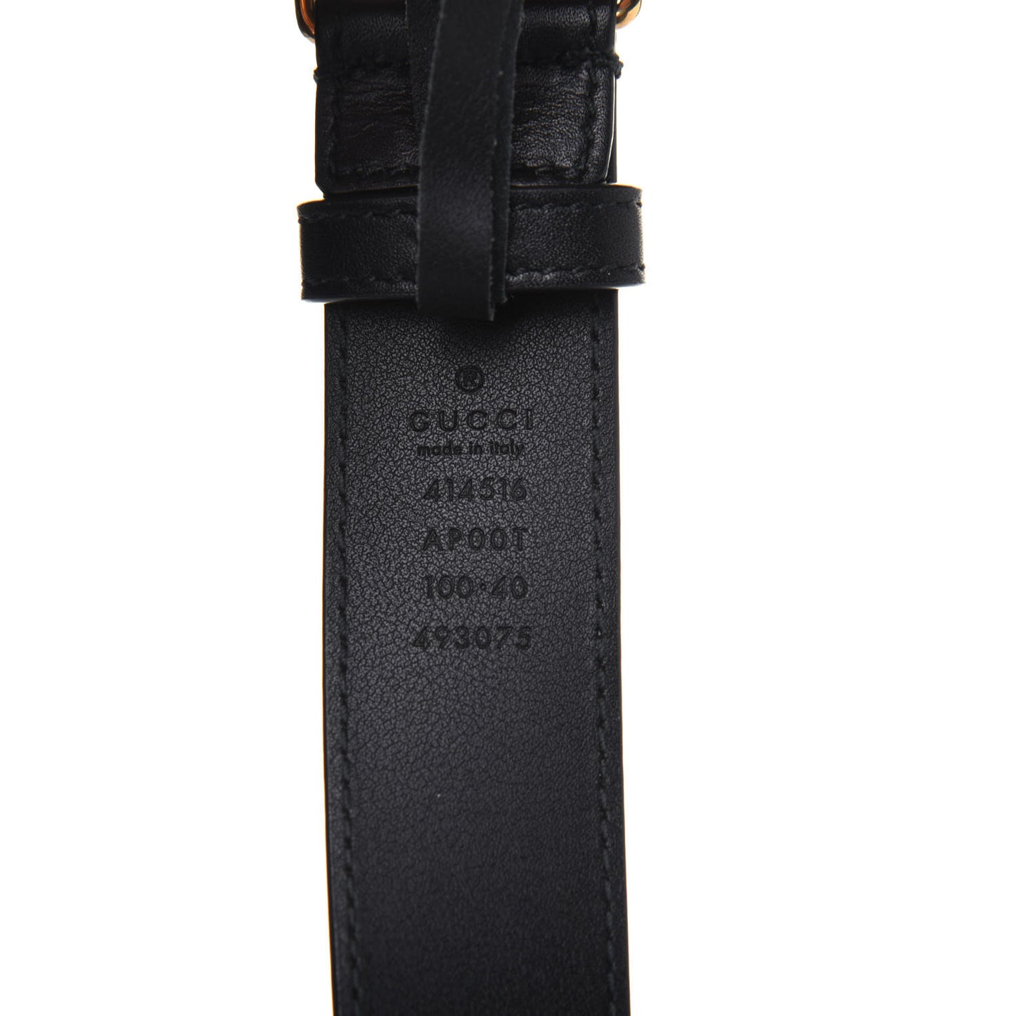 Calfskin Double G 30mm Belt 100 40 Black