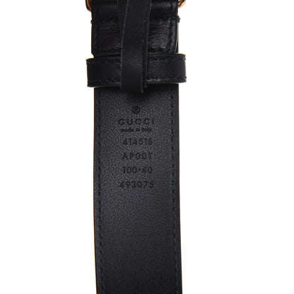 Gucci Calfskin Double G 30mm Belt 100 40 Black 3 of 11