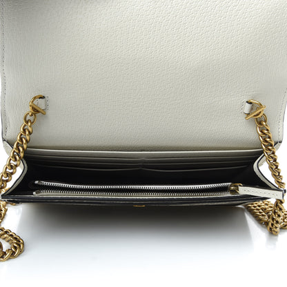 Gucci GG Supreme Monogram Web Queen Margaret Chain Wallet White 7 of 8