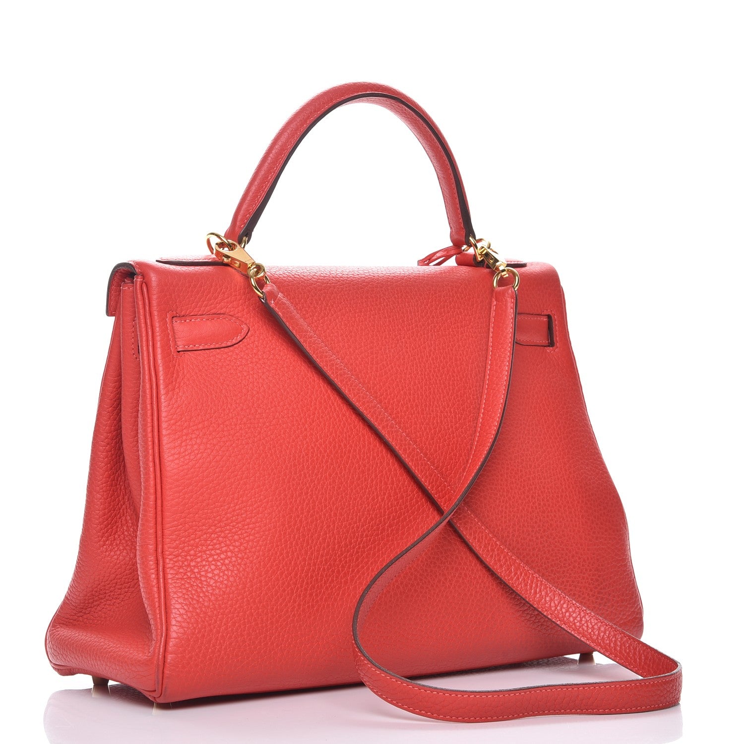 Hermes Taurillon Clemence Kelly Retourne 28 Rouge Pivoine 4 of 28