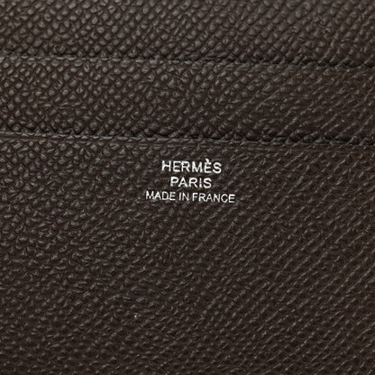 Hermes Epsom City 8CC Card Holder Chocolate 6 of 6