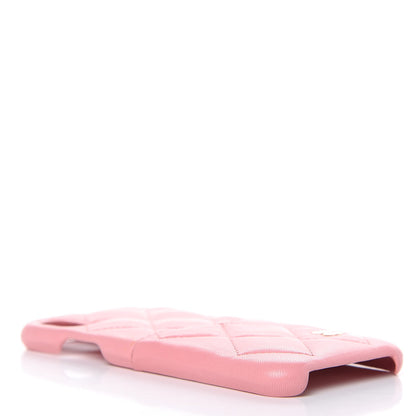 Chanel Lambskin Quilted iPhone X Coco Tech Case Pink 4 of 7