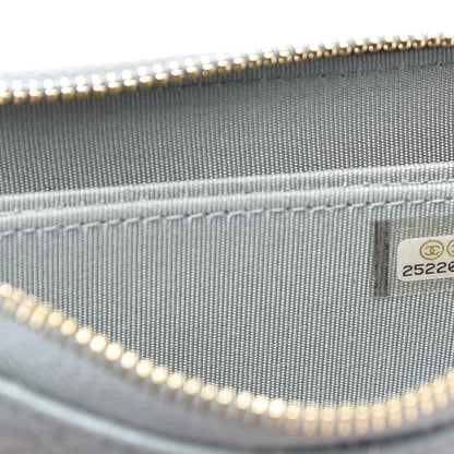 Chanel Iridescent Caviar Quilted Zip Coin Purse Light Blue 7 of 9