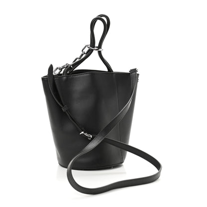 Alexander Wang Calfskin Roxy Large Chain Bucket Black Silver Hardware 4 of 11