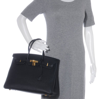 Hermes Togo Birkin 35 Black 2 of 9