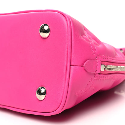 Louis Vuitton Calfskin Bubblegram Alma BB Rose Miami 9 of 9