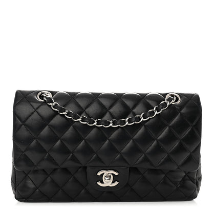 Chanel Lambskin Quilted Medium Double Flap Black 1 of 10