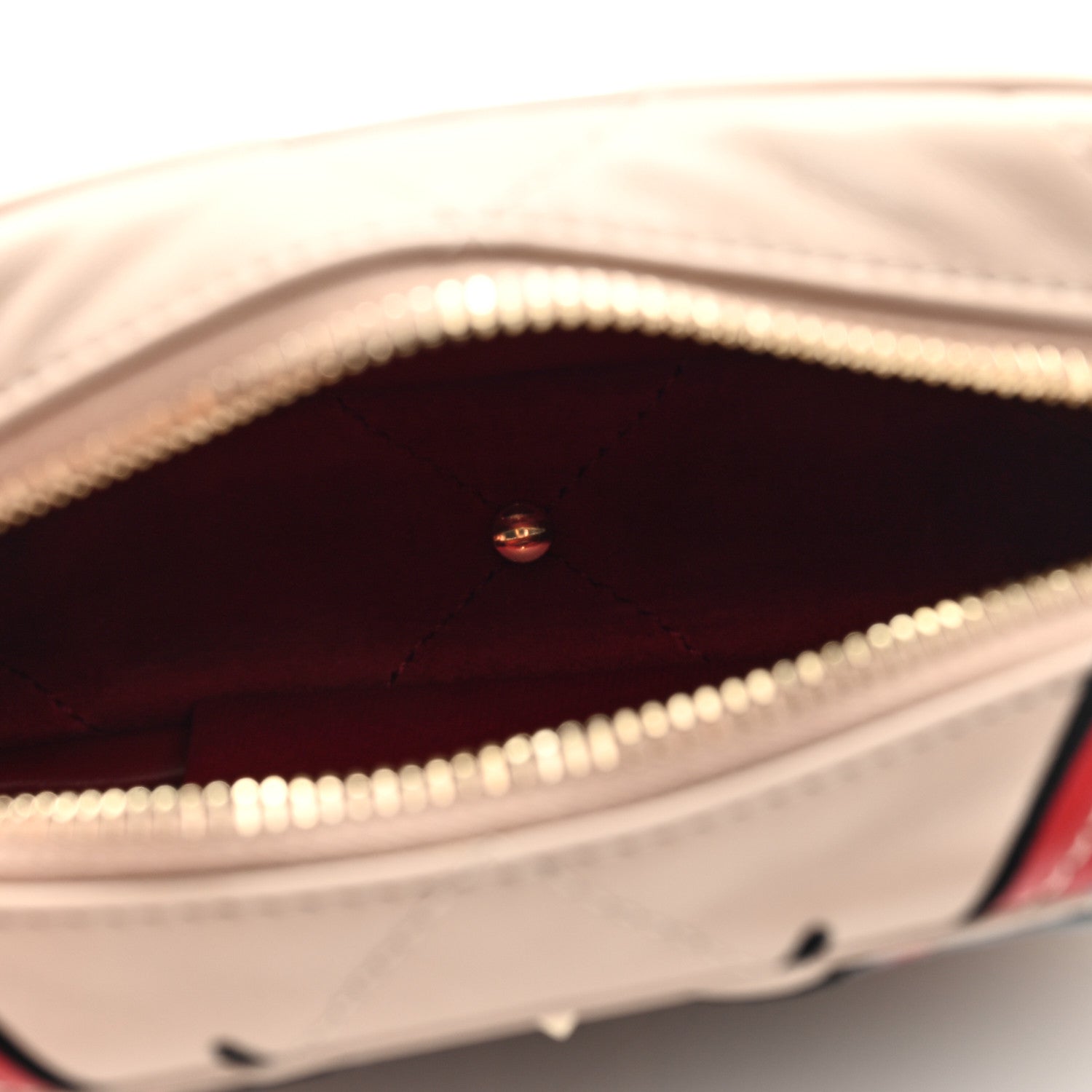 Valentino Garavani Calfskin Butterfly Embroidered Rockstud Camera Crossbody Bag Poudre 5 of 8