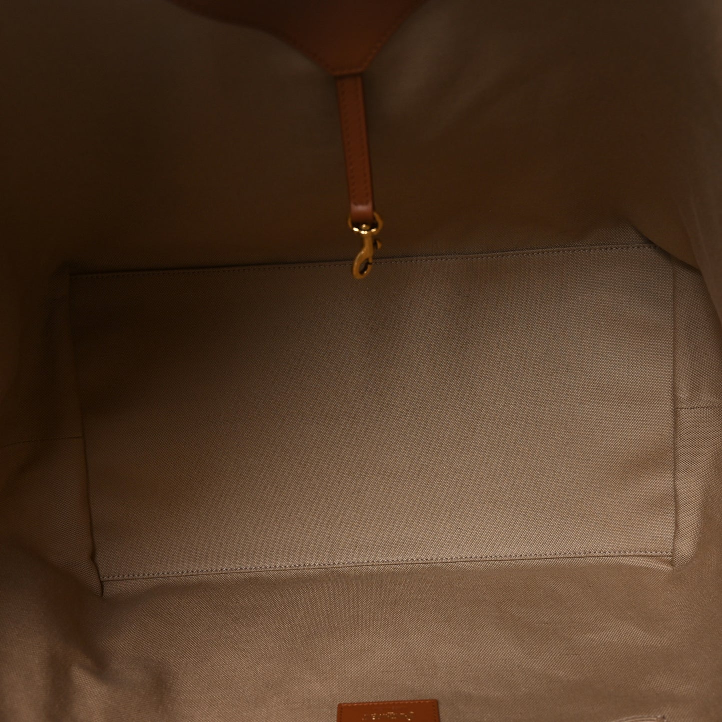 Canvas Calfskin Y Tote Desert Dust Brick