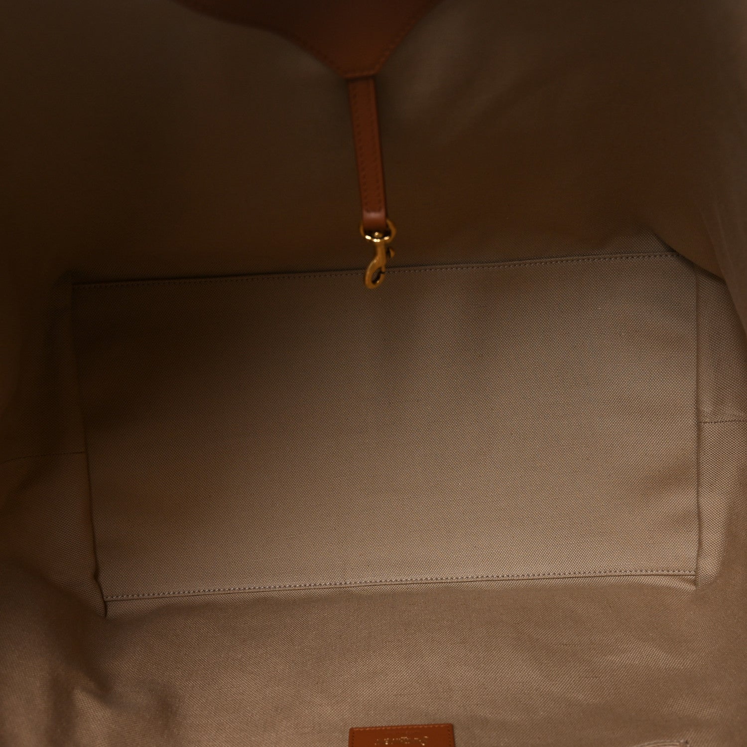 Saint Laurent Canvas Calfskin Y Tote Desert Dust Brick 5 of 10