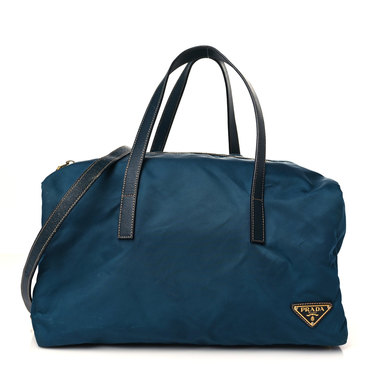 Tessuto Nylon Satchel Blue