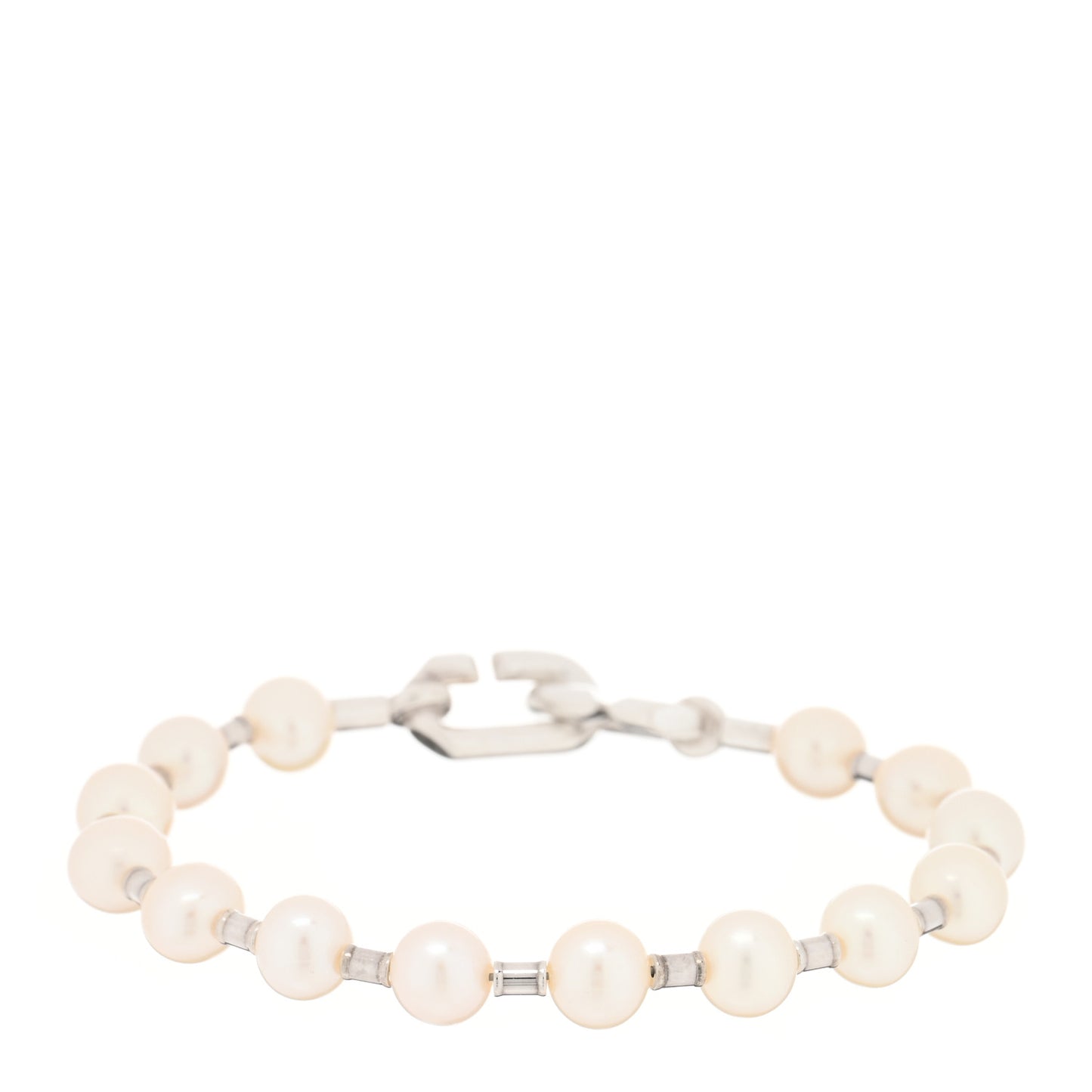 Sterling Silver Pearl 5-6mm HardWear Bracelet