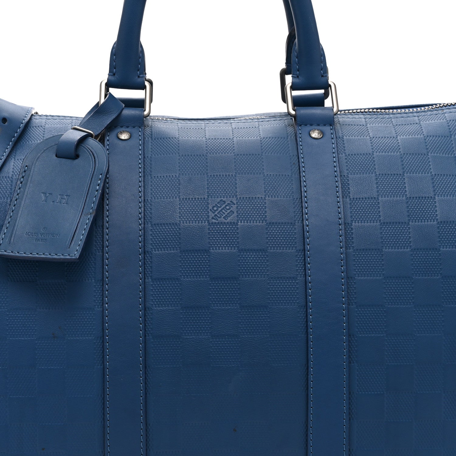 Louis Vuitton Damier Infini Keepall Bandouliere 45 Neptune 8 of 10