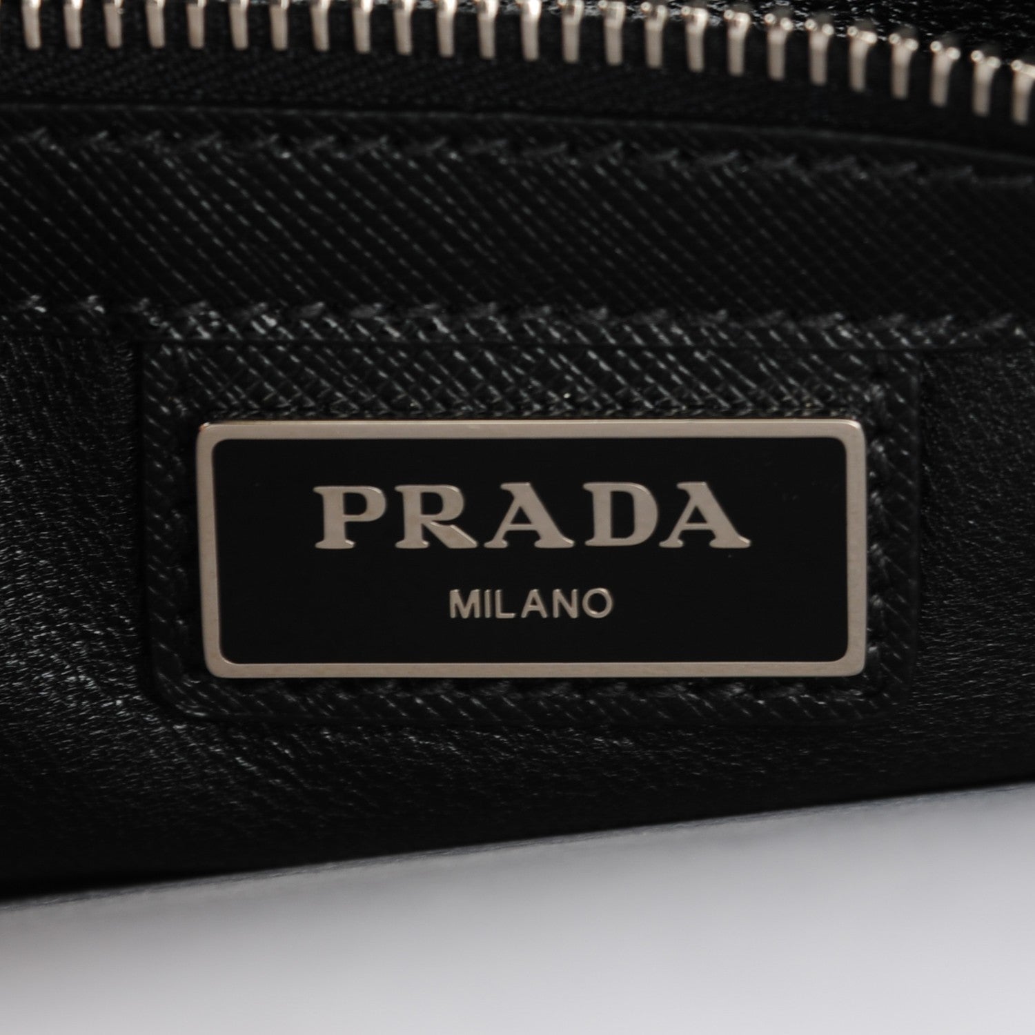 Prada Saffiano Clutch Black 7 of 8