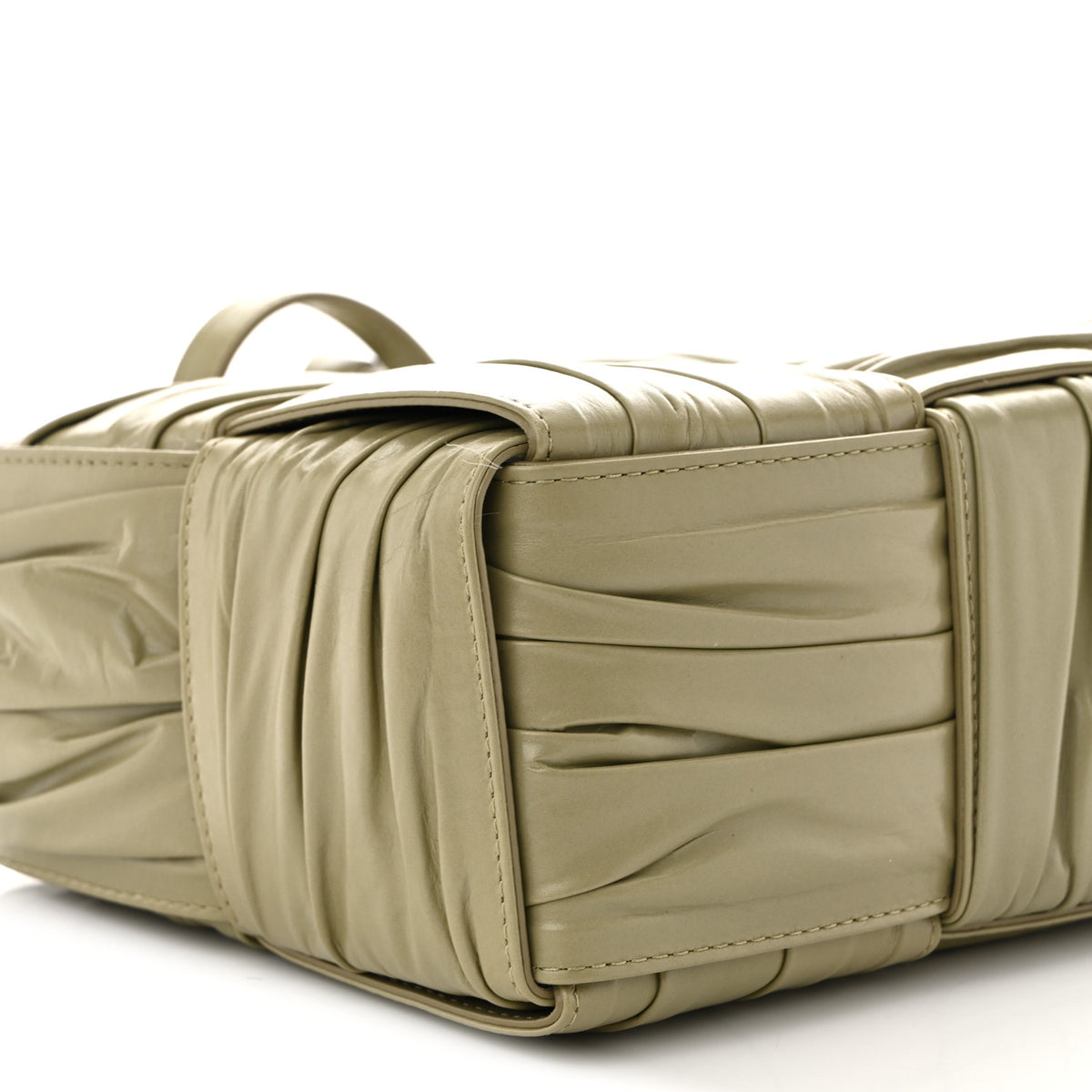 Foulard Intrecciato Pleated Arco Tote Travertine