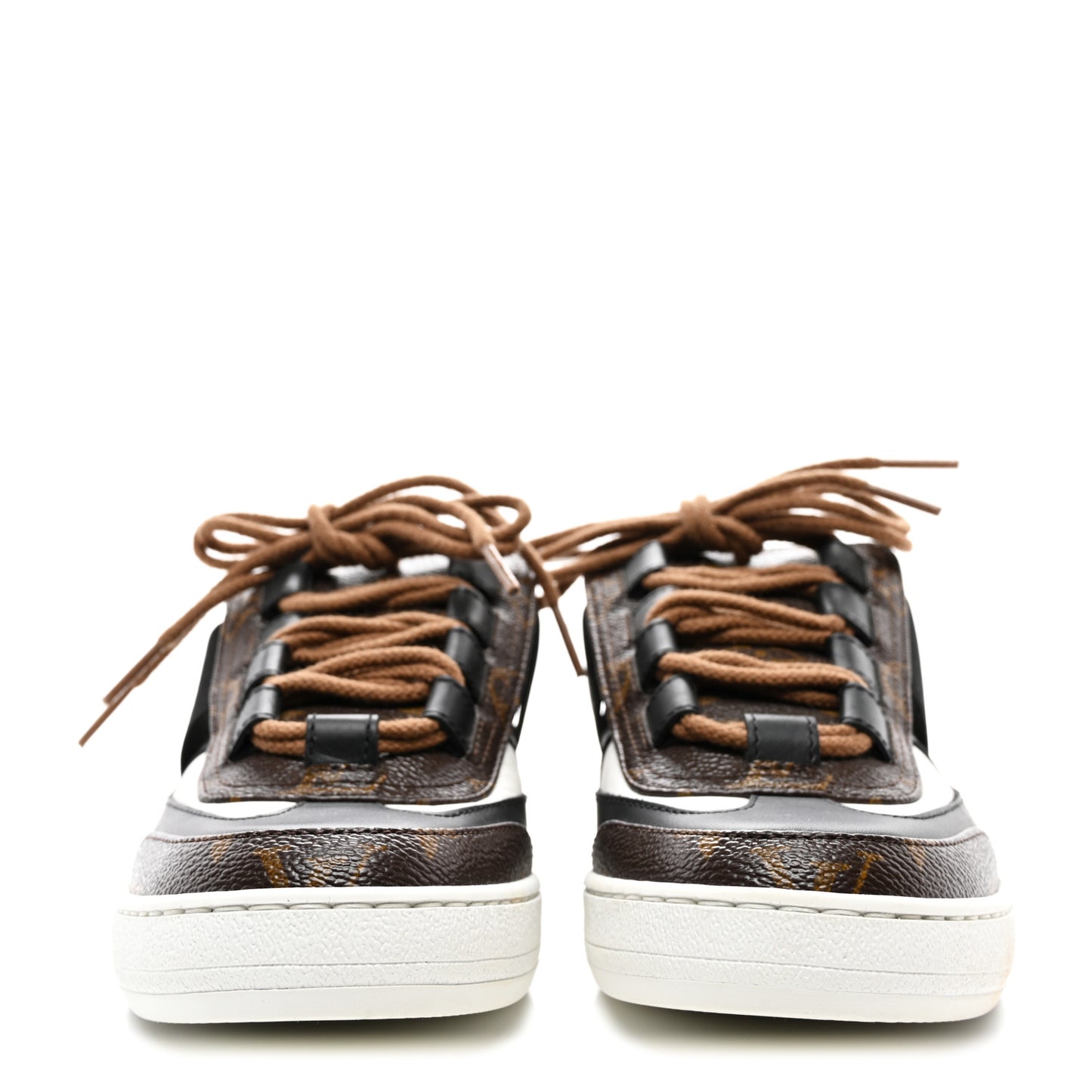 Monogram Calfskin Lous Sneakers 36 Black