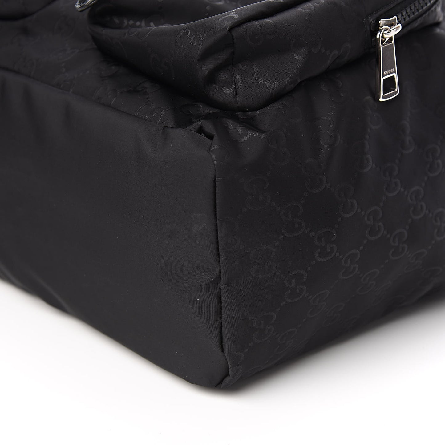 Nylon Monogram Small Single Buckle Backpack Black