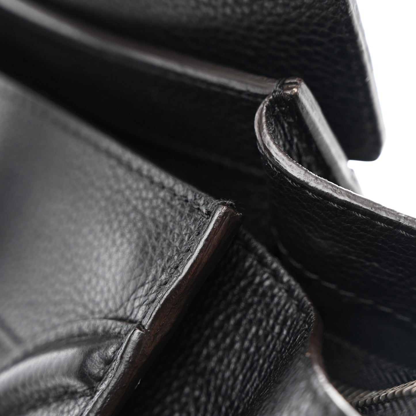 Drummed Calfskin Mini Luggage Black