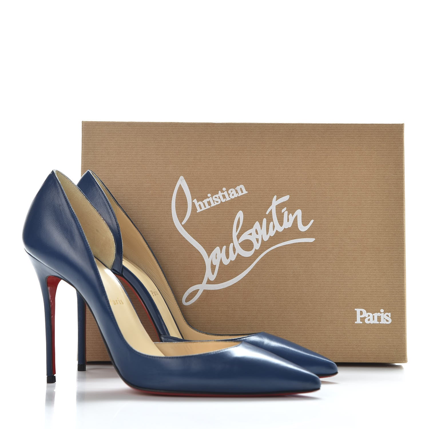 Christian Louboutin Shiny Nappa Iriza 100 Pumps 39.5 Espadon 9 of 9