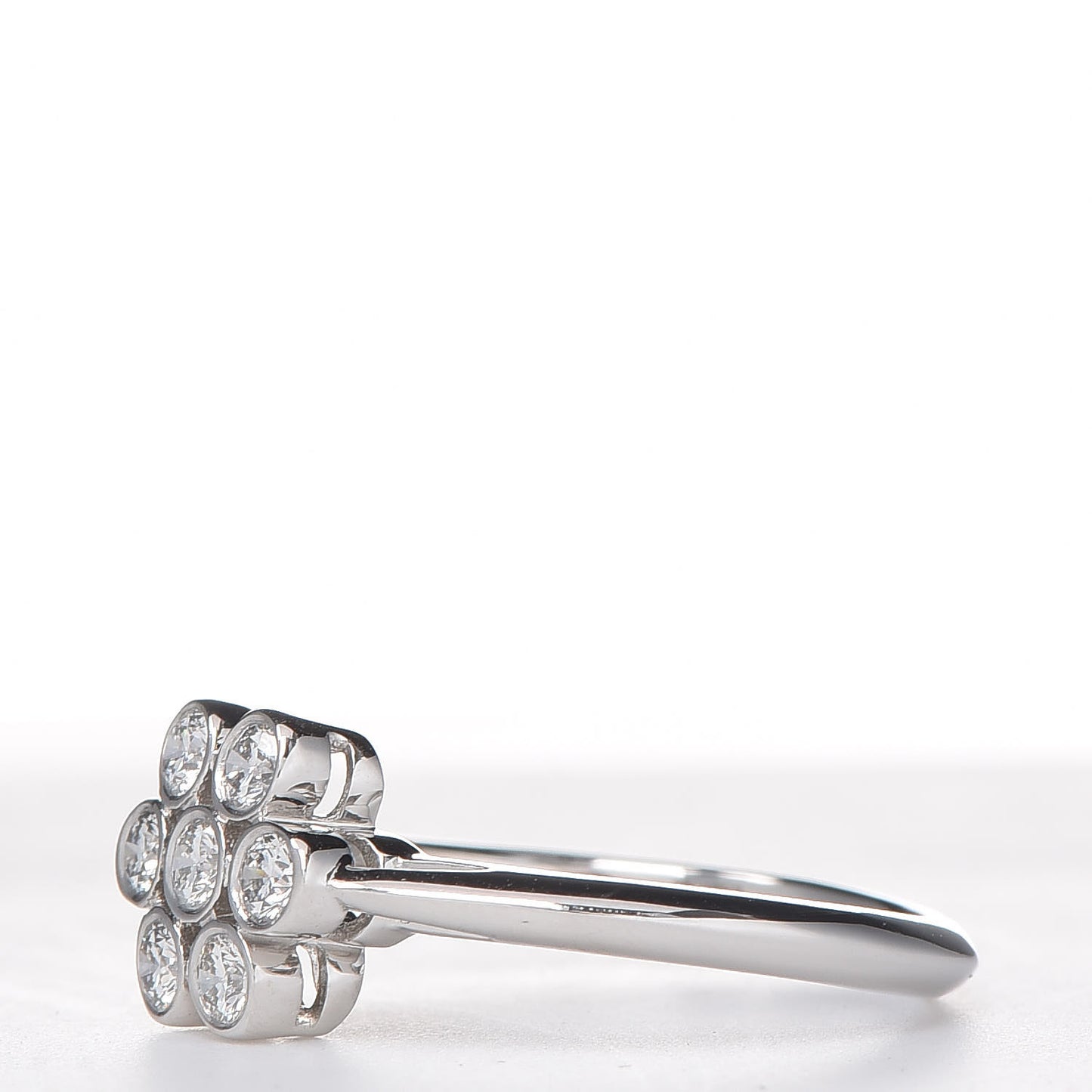 Platinum Diamond Enchant Flower Ring 49 5