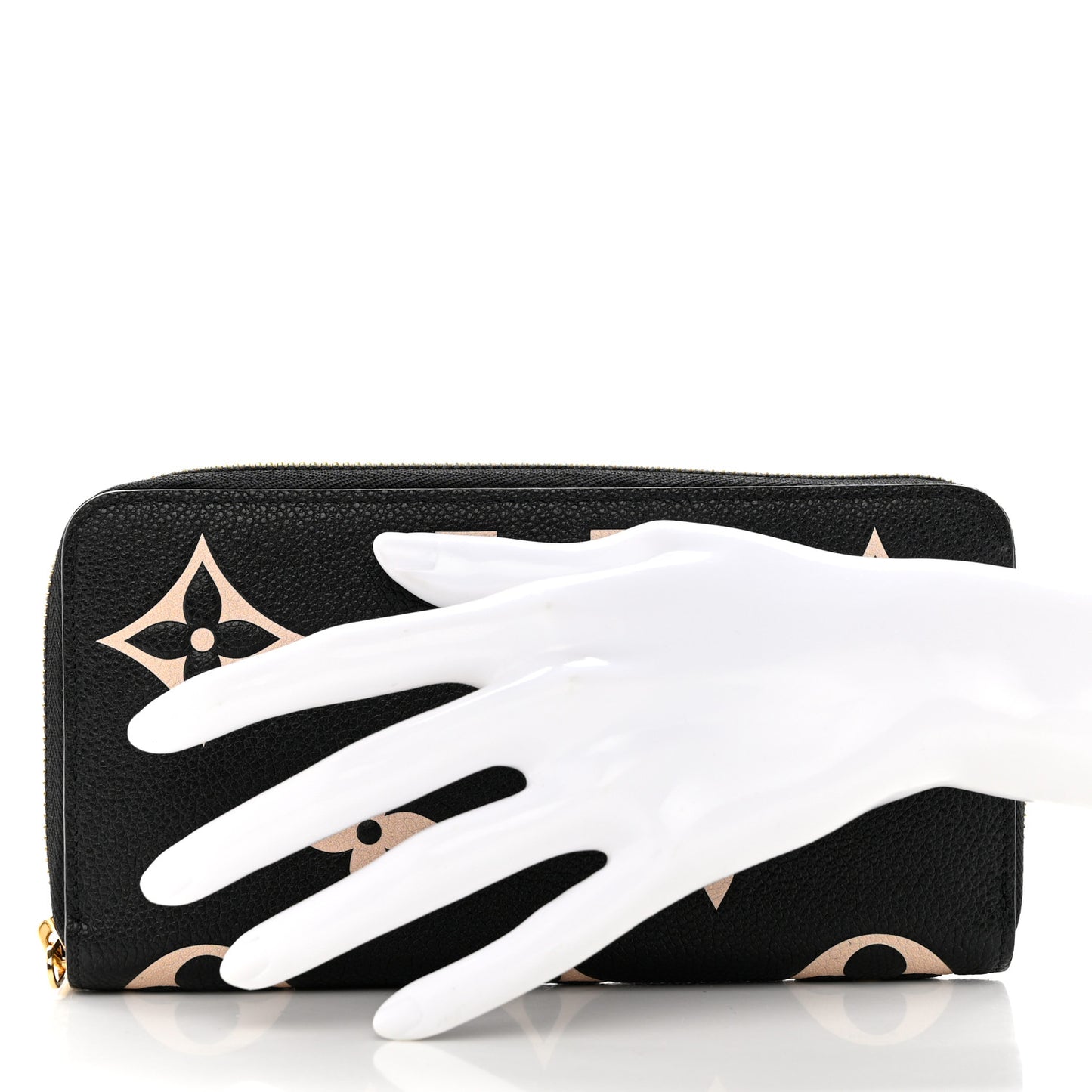 Empreinte Monogram Giant Zippy Wallet Black Beige