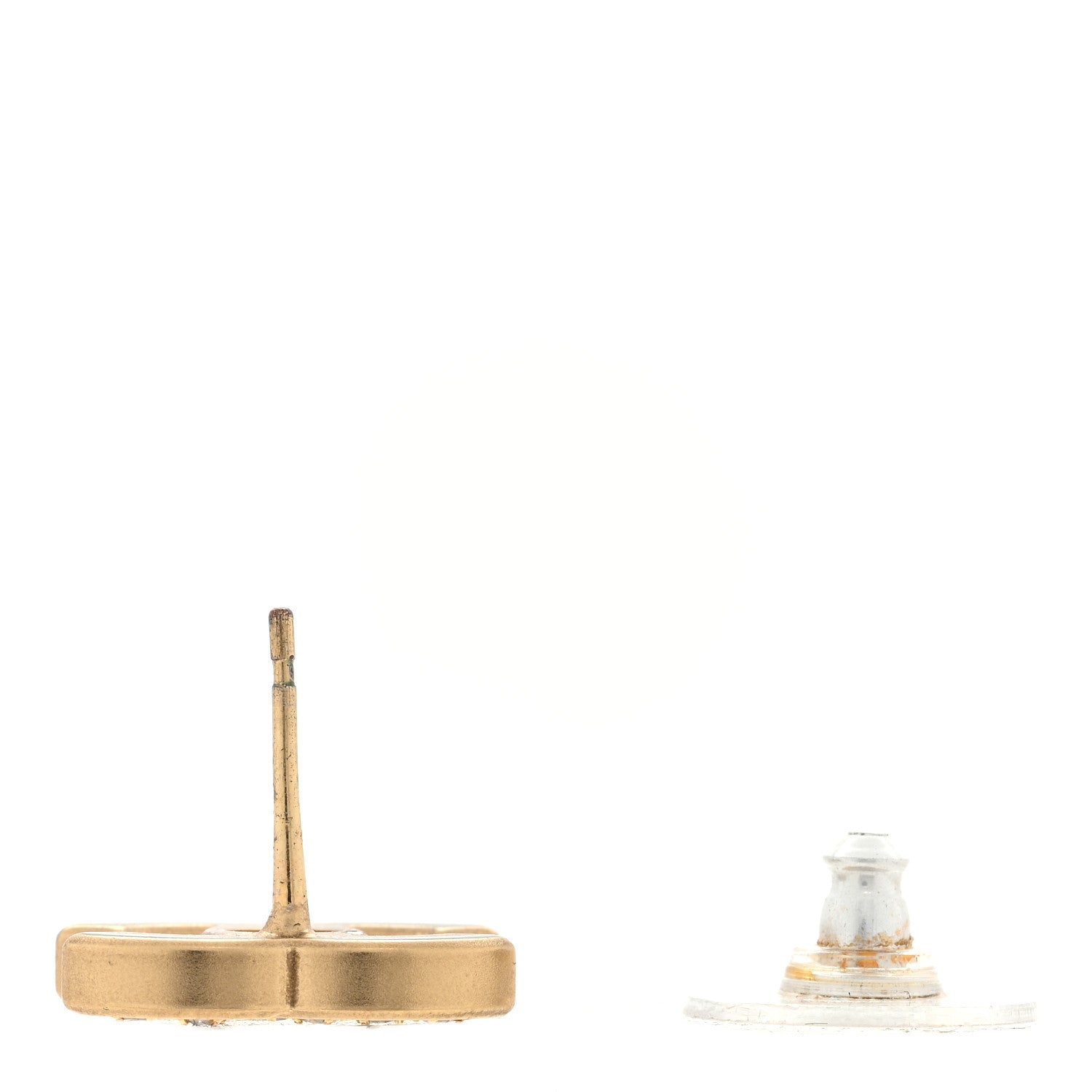 Chanel Crystal CC Earring Gold 3 of 4
