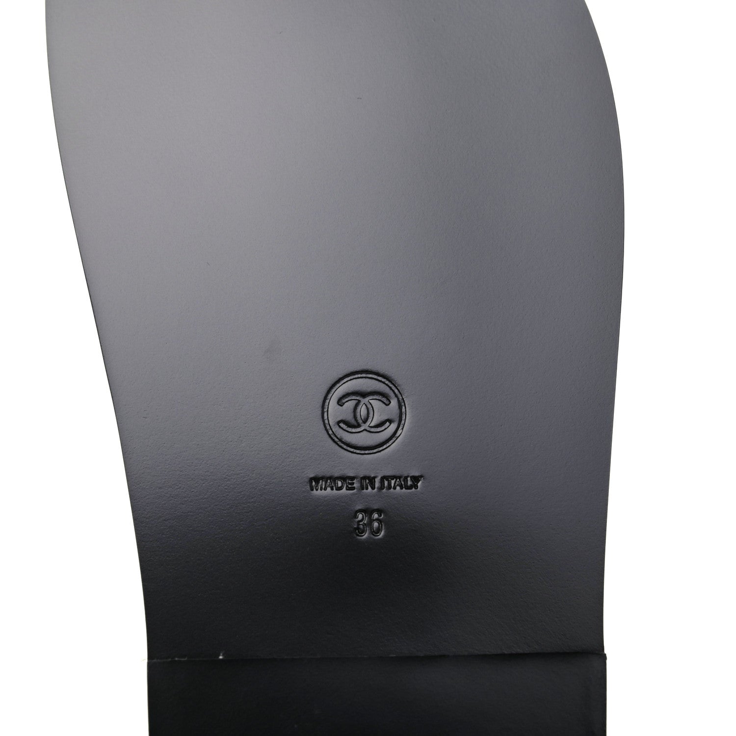 Chanel Lambskin Velcro Dad Sandals 36 Black 6 of 9