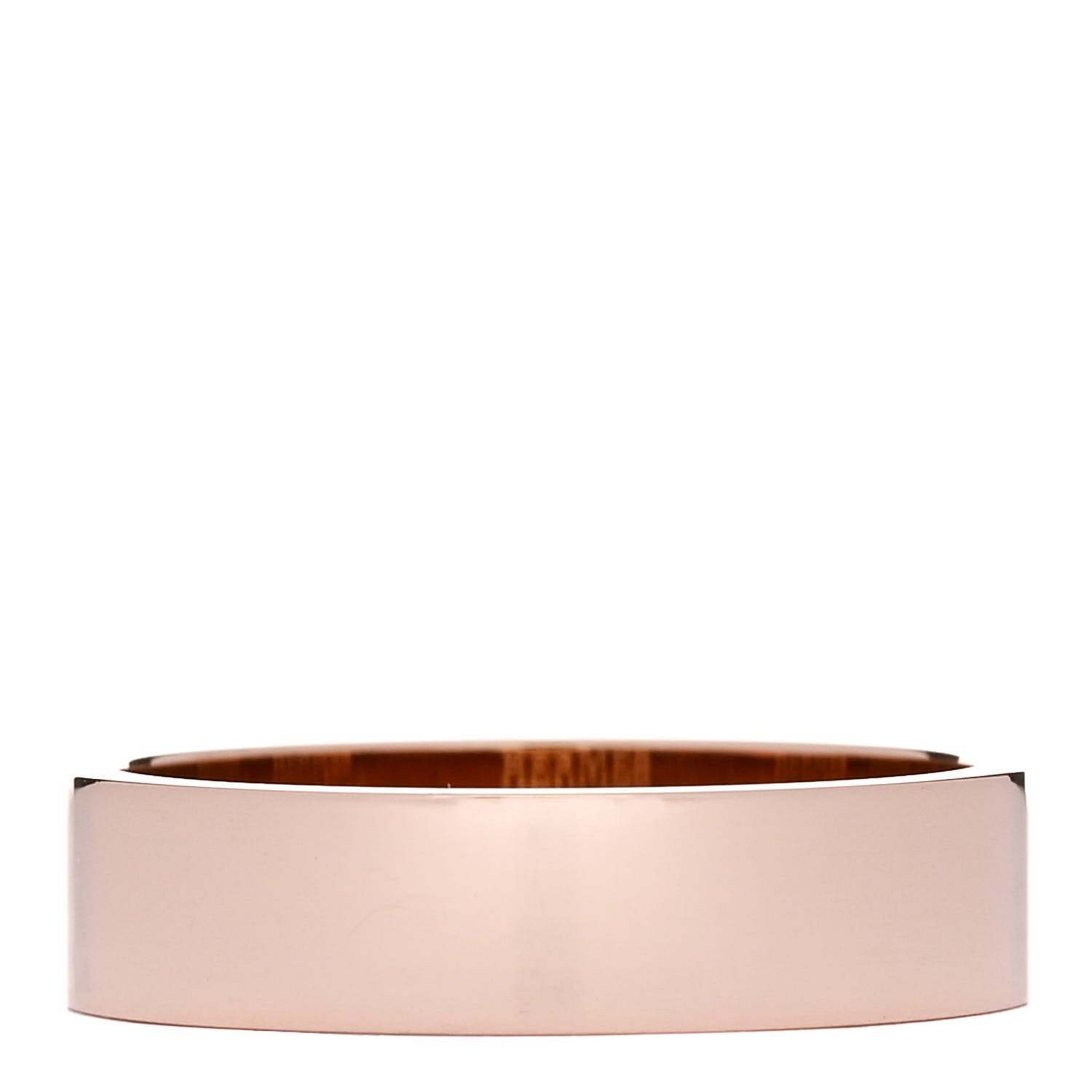 Hermes 18K Rose Gold Diamond PM Kelly Ring 56 7.5 3 of 5