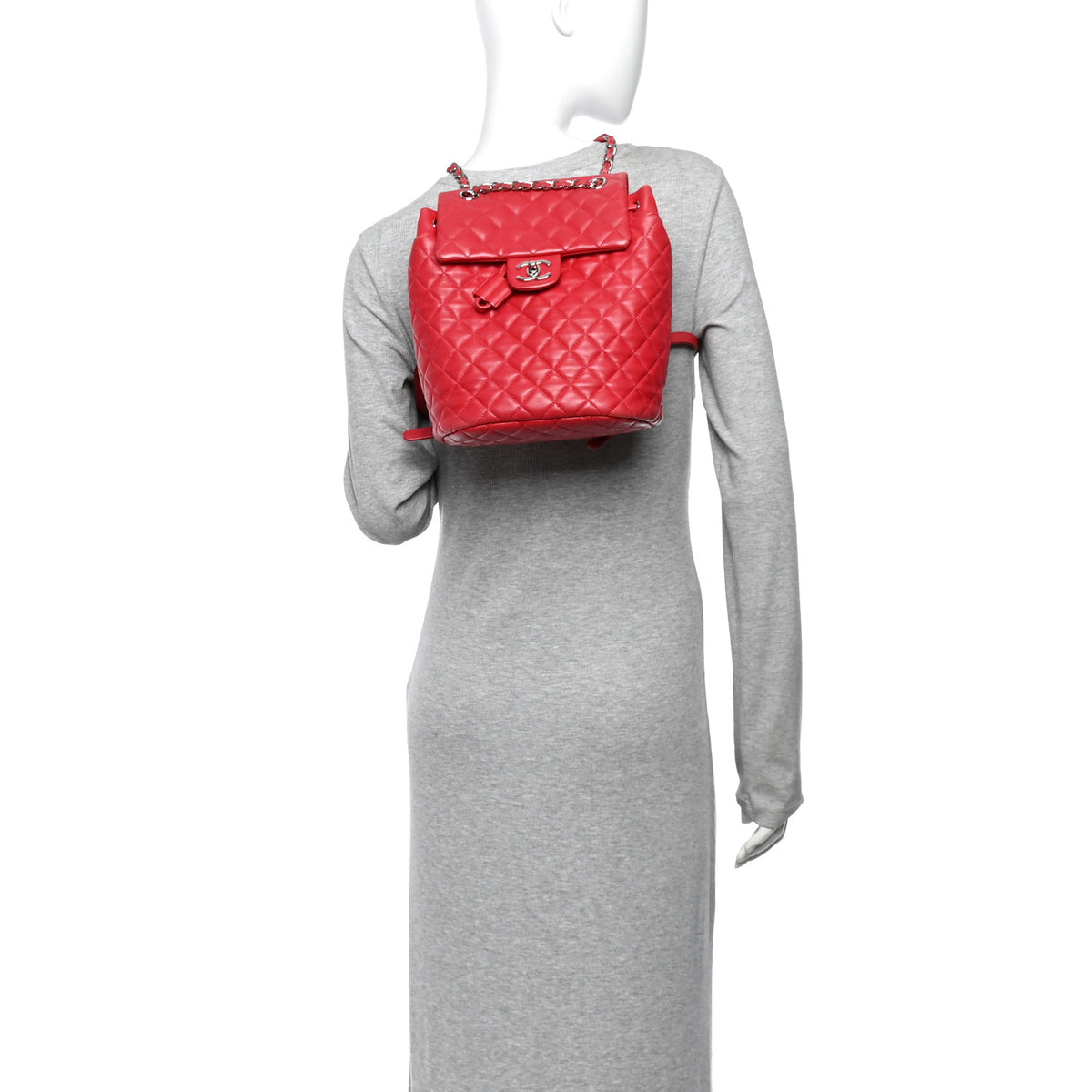 Chanel Lambskin Quilted Small Urban Spirit Backpack Red 2 of 13