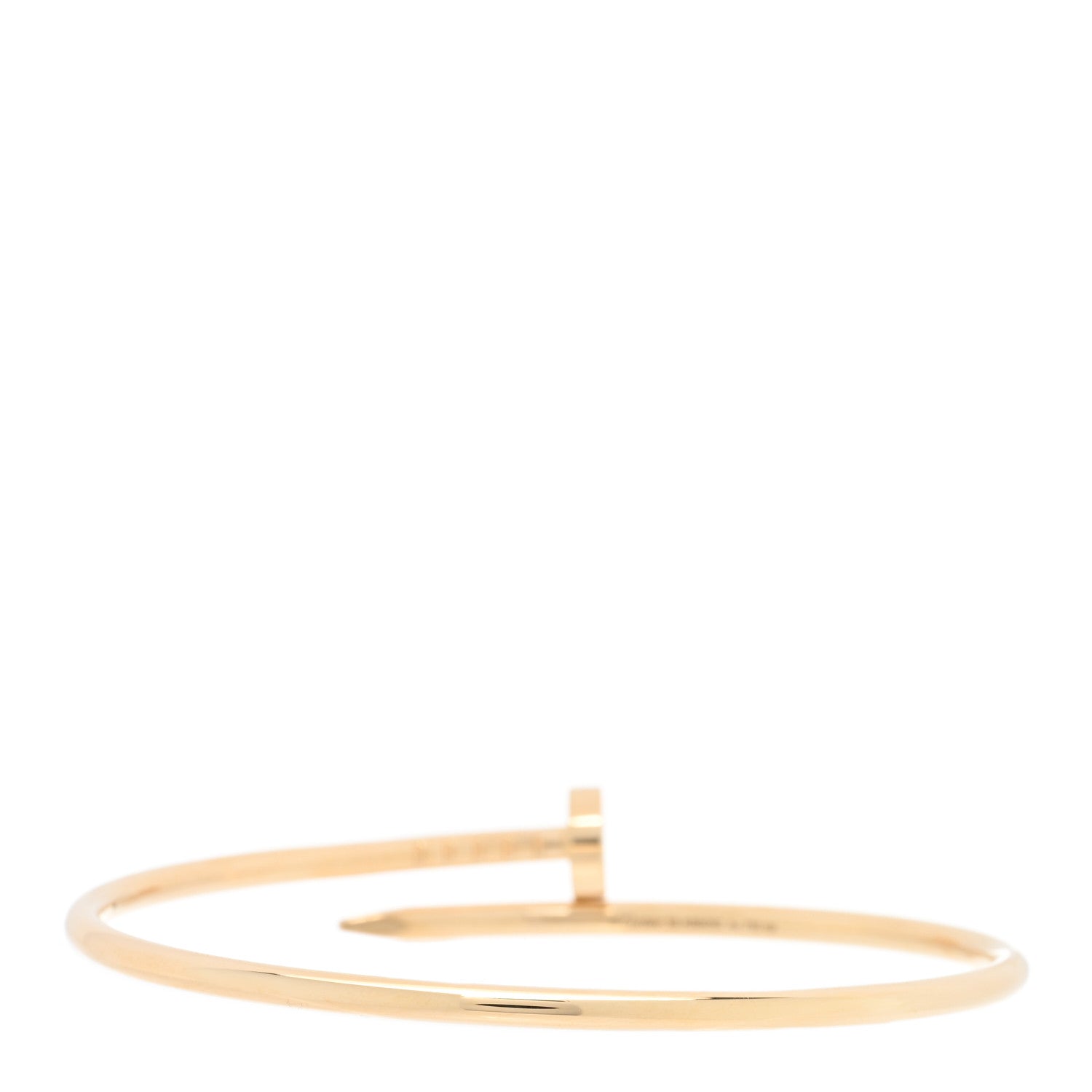 Cartier 18K Yellow Gold Small Juste Un Clou Bracelet 16 2 of 4