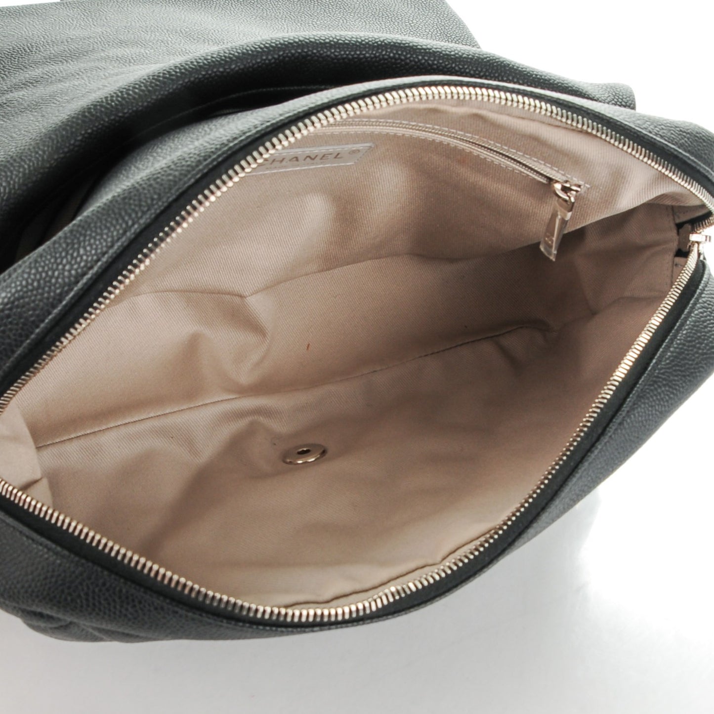 Caviar Quilted Jumbo Easy Flap Black