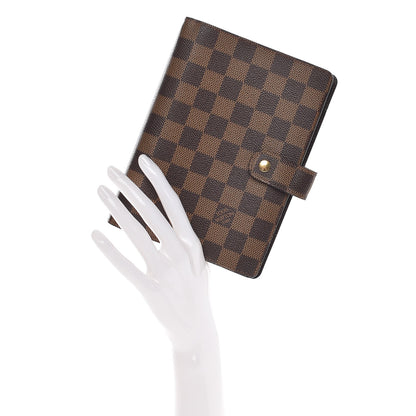 Louis Vuitton Damier Ebene Medium Ring Agenda Cover 2 of 15