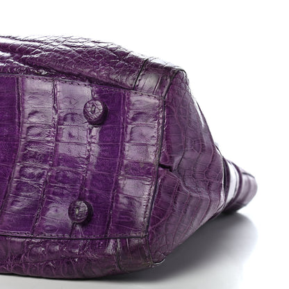 Nancy Gonzalez Crocodile Tote Purple 10 of 10