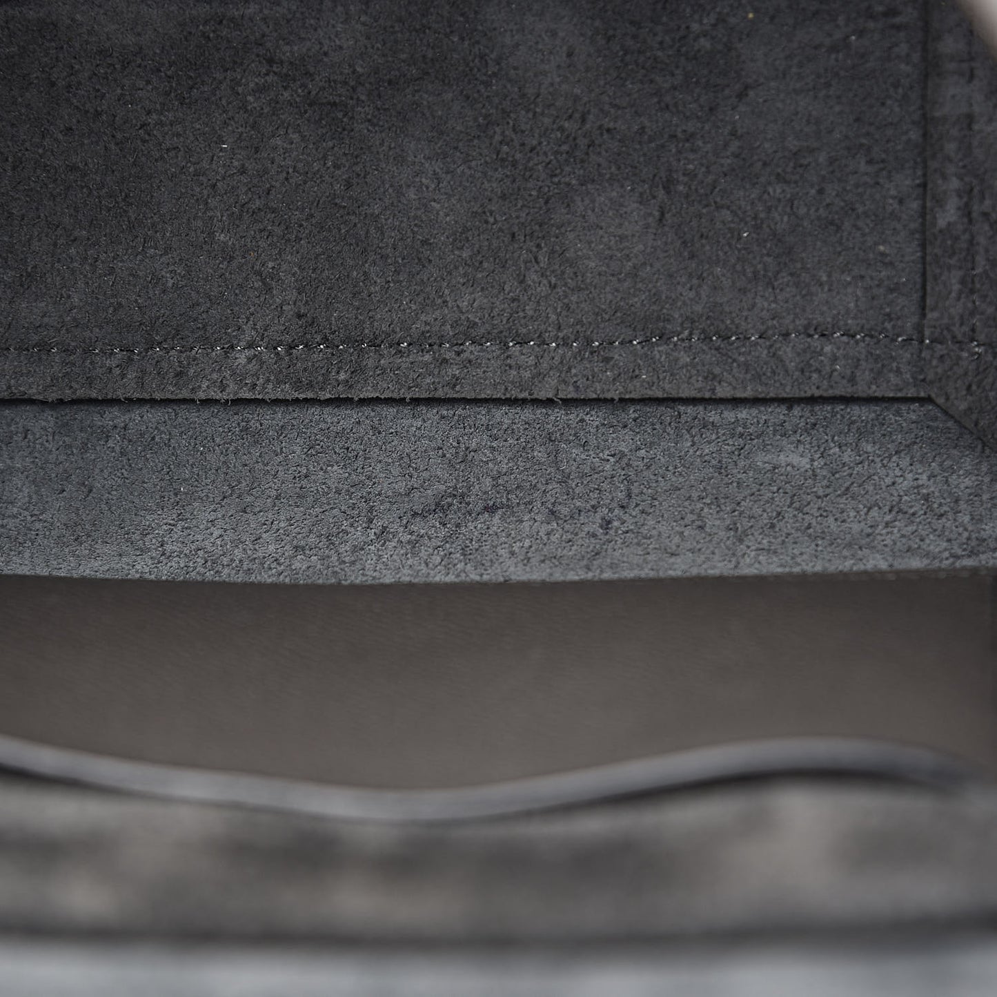 Grained Calfskin Micro Belt Bag Grey