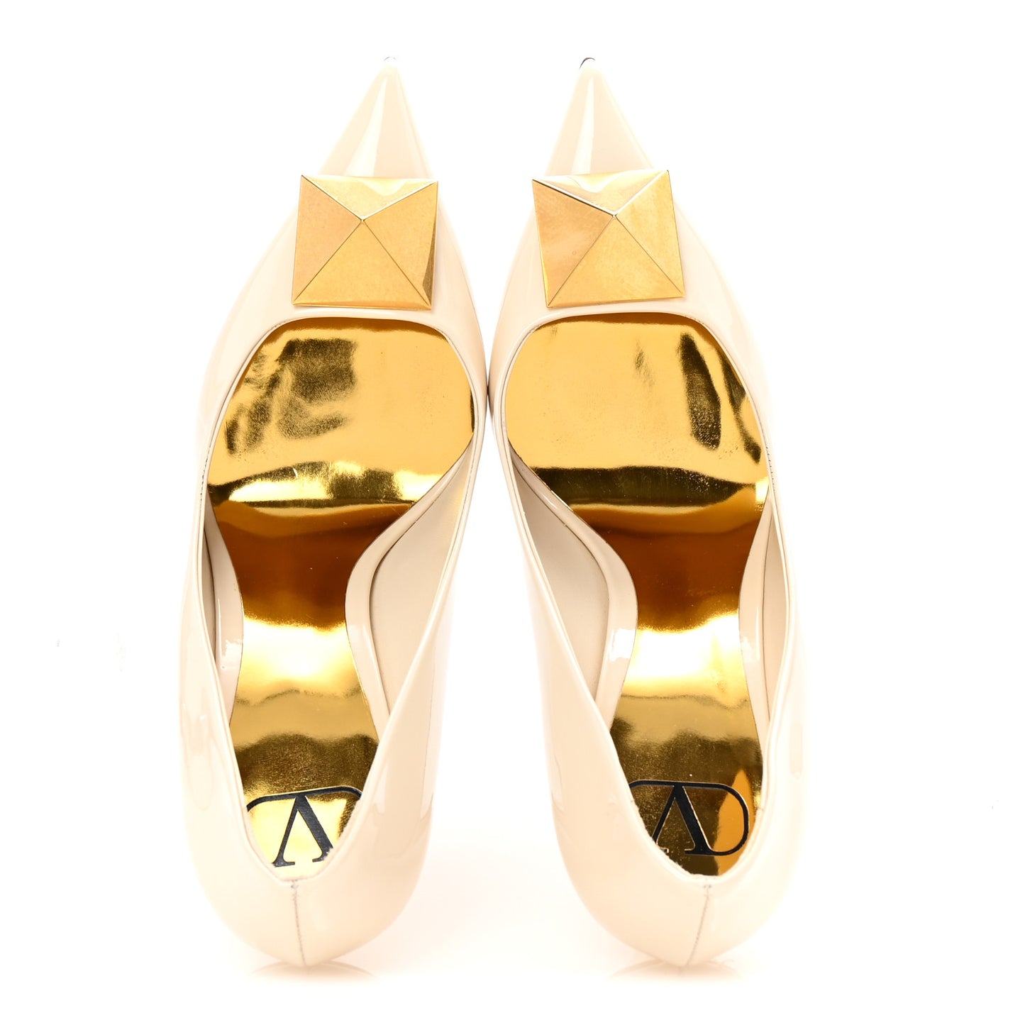 Patent Tonal One Stud 100mm Pumps 37.5 White