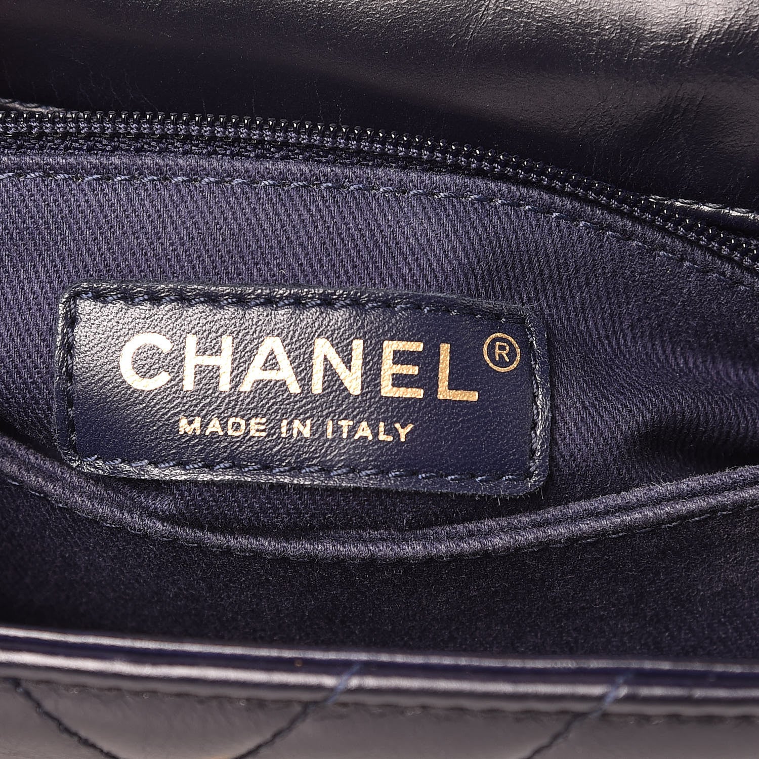 Chanel Calfskin Chevron Quilted Mini Coco Handle Flap Blue 6 of 10