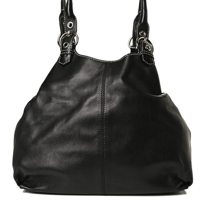 Prada Soft Calf Tote Black 8 of 14