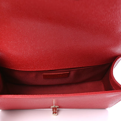 Chanel Caviar Quilted Medium Boy Flap Red 4 of 6