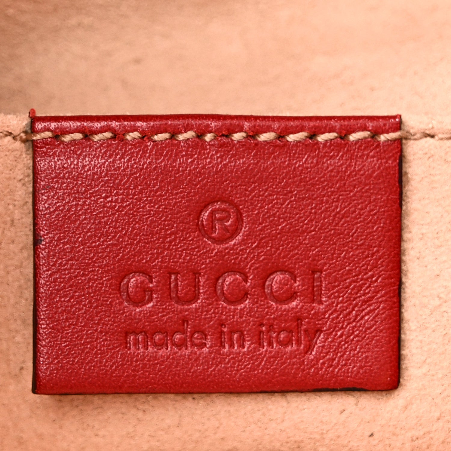 Gucci Calfskin Matelasse GG Marmont Flap Backpack Hibiscus Red 6 of 10
