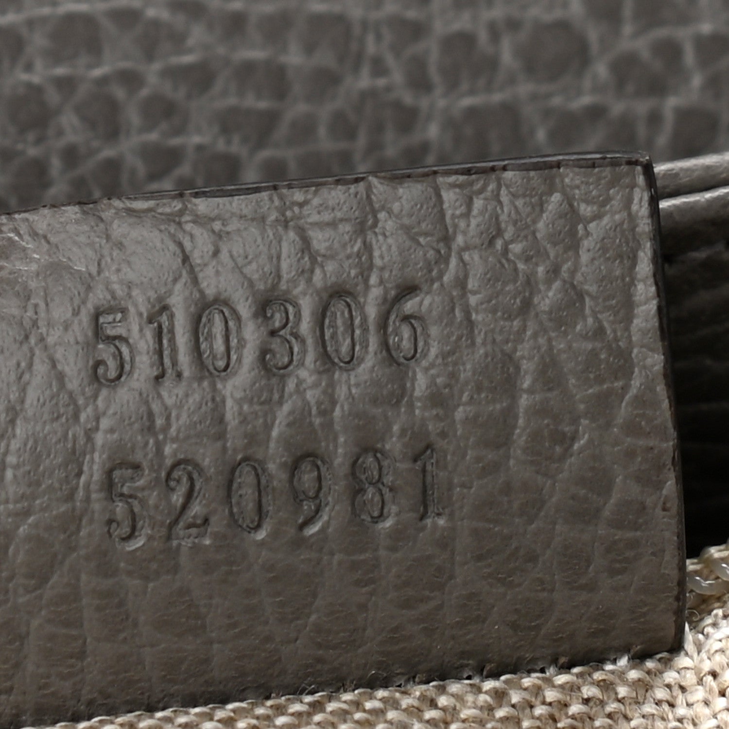 Gucci Dollar Calfskin Medium Interlocking G Top Handle Shoulder Bag Loess 6 of 8
