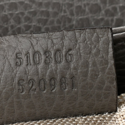 Gucci Dollar Calfskin Medium Interlocking G Top Handle Shoulder Bag Loess 6 of 8