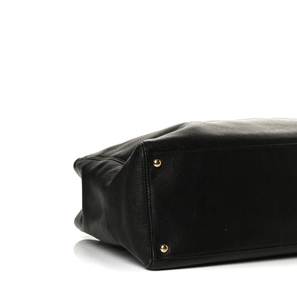 Chanel Calfskin Cerf Executive Shopper Tote Black 9 of 14