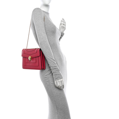 Bulgari Calfskin Serpenti Forever Crossbody Bag Pink 2 of 9