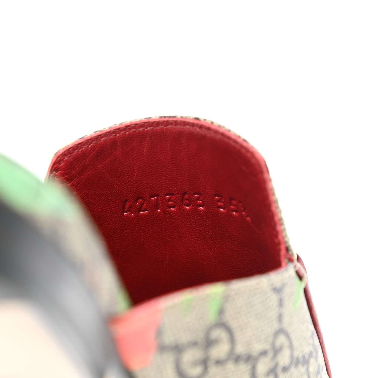 Gucci GG Supreme Monogram Tian Womens Princetown Slippers 35.5 Beige Ebony Multicolor 8 of 9